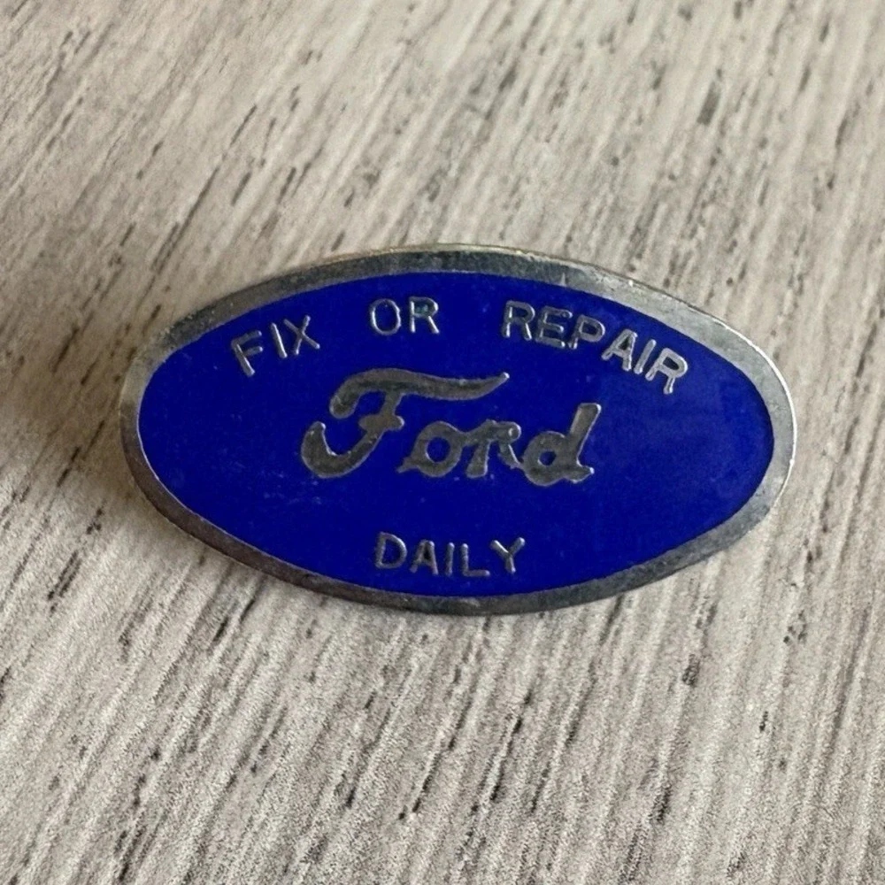 Vintage Genuine Ford Fix Or Repair‎ Daily- hat pin , tie tac , lapel pin hatpin